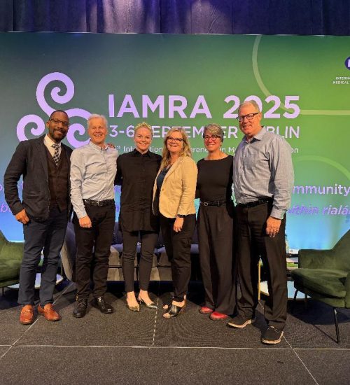 Healthcare leaders at IAMRA 2025 conference in Dublin.